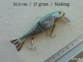 Wobbler med løs hale (10,5 cm / 17 gram