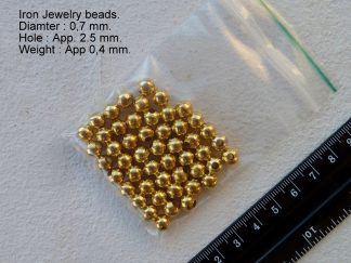 Metal perler, 7 mm