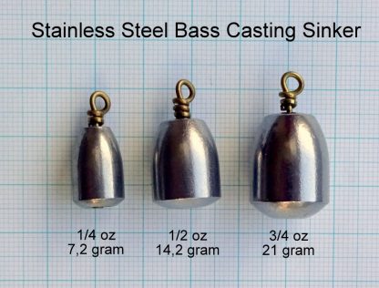 Casting Sinker, Rustfrit stål , 21 gram , 2 stk.