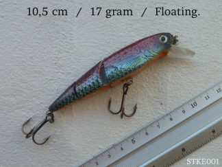 3 delt wobbler, 10,5 cm / 17 gram.