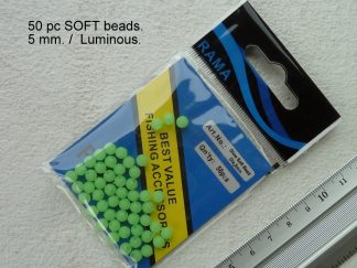 Selvlysende Bløde Perler ,  4 mm (50 stk.)