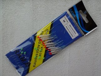 Silde forfang med 10 stk. størrelse 4 kroge ---- x 1