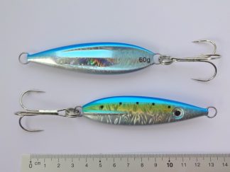 Zink pirk med 2/0 krog, 60 gram. (blu)
