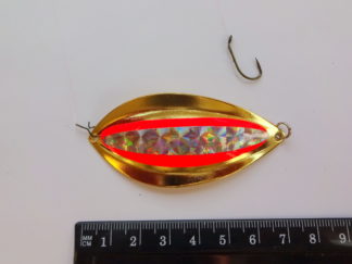 Endegrej til is-fiskeri, 13 gram - Guld.