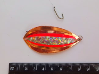 Endegrej til is-fiskeri, 13 gram - Kobber.