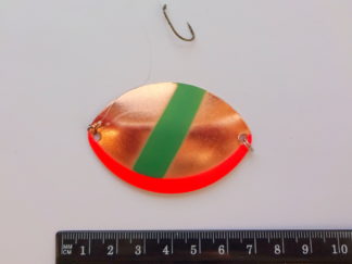 Endegrej til is-fiskeri, 15 gram - Kobber.