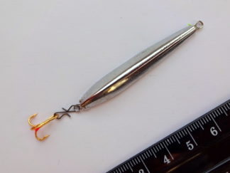Endegrej til is-fiskeri, 7,4 gram - Sølv. ( -DK)