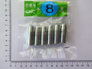 45 gram chrome plated jernlod , 6 stk
