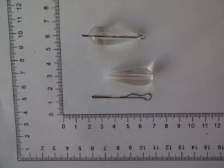 Akryl flåd (Bombarda) med Pin. 3,2 gram synkende. --- 15 stk. æske