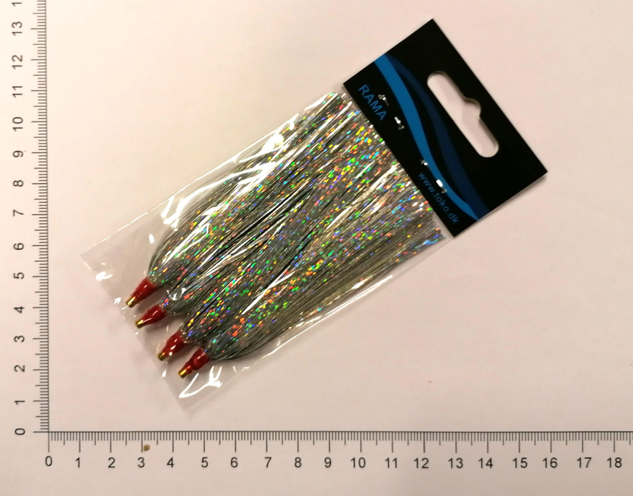 Bucktail teasers , Sølv , pose med 4 stk. Toko