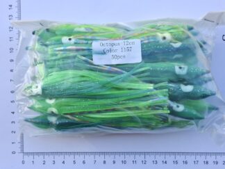 12 cm. sprutter,Blå / Grøn - Holografisk (50 stk.)