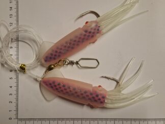 Squid rig med 10/0 kroge - GLOW -