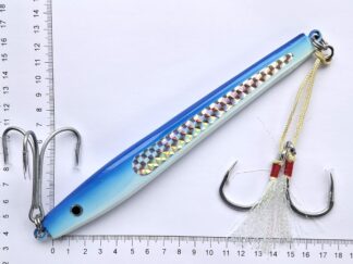 Pirk med Assist kroge, 275 gram (Blå / Hvid)