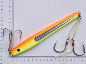 Pirk med Assist kroge, 275 gram (Gul / Orange)