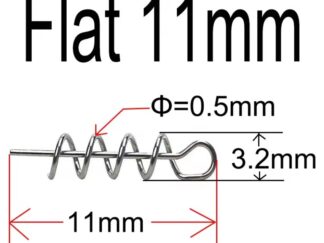 Mounting , 11 mm softbait skrue. 100 stk.