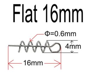 Mounting , 16 mm softbait skrue. 100 stk.