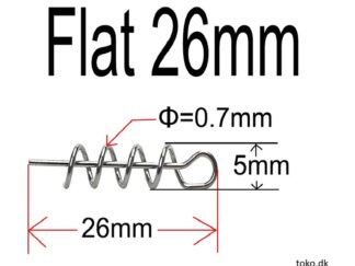Mounting , 26 mm softbait skrue. 100 stk.