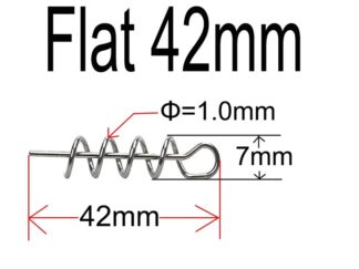 Mounting , 42 mm softbait skrue. 100 stk.