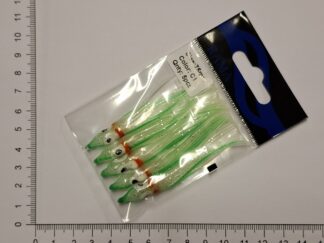 Sprutter, 5 stk. pose, 7,5 cm (Grøn/Hvid)