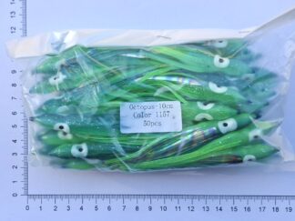 10 cm. sprutter, Grøn-Blå - Holografisk (50 stk.)